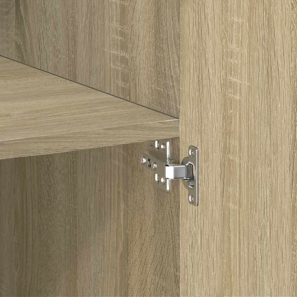 Visoka komoda boja hrasta 70x42,5x185 cm od konstruiranog drva