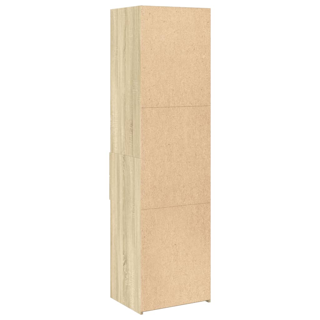 Visoka komoda boja hrasta 50x42,5x185 cm od konstruiranog drva