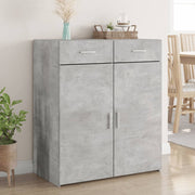 Komoda siva boja betona 80 x 42,5 x 93 cm od konstruiranog drva