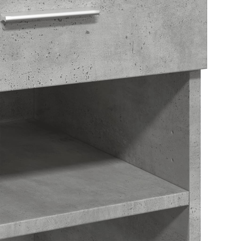 Komoda siva boja betona 80 x 42,5 x 93 cm od konstruiranog drva
