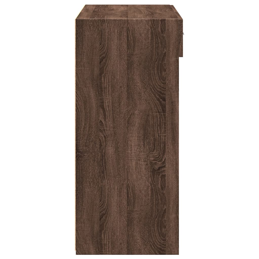 Komoda boja smeđeg hrasta 80x42,5x93 cm od konstruiranog drva