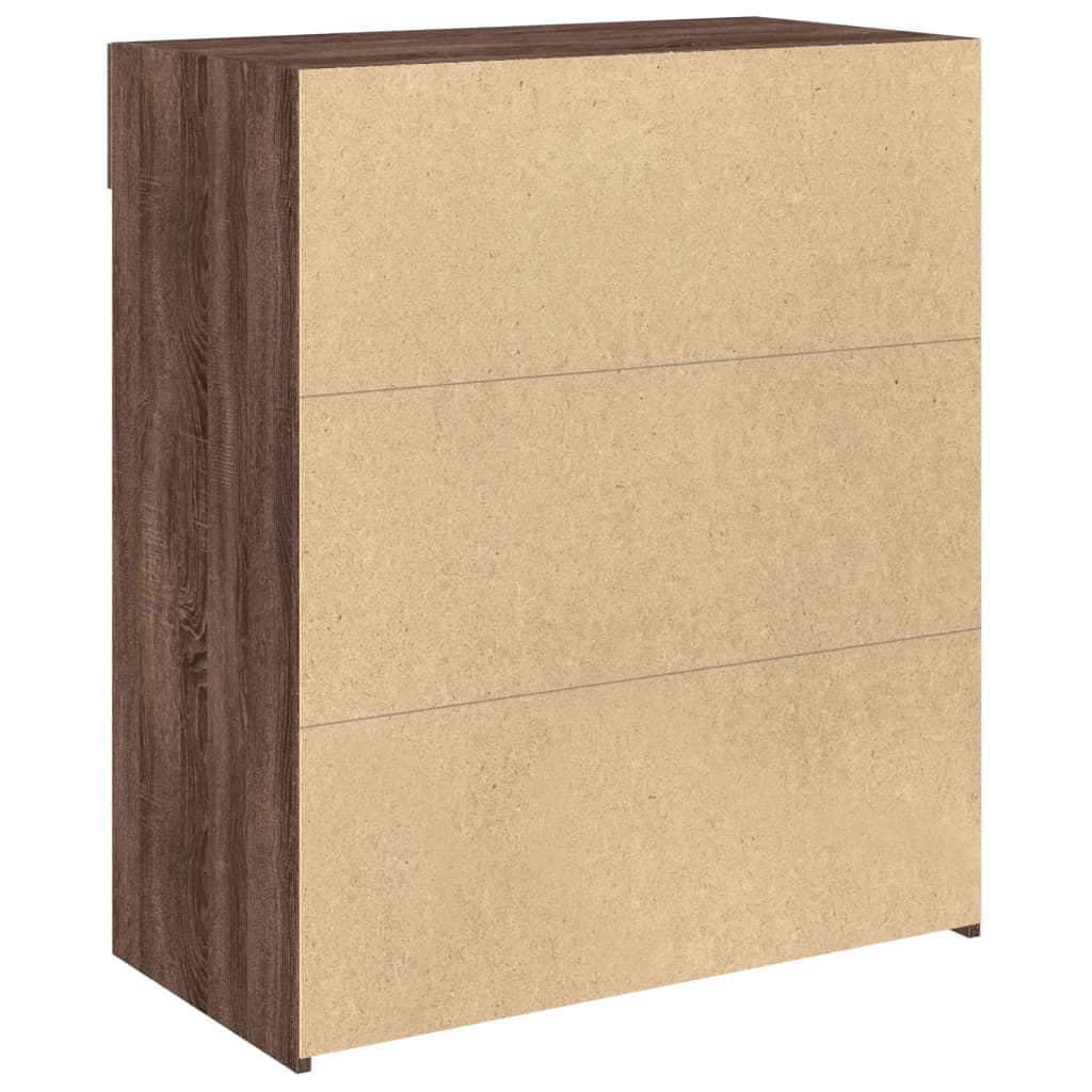 Komoda boja smeđeg hrasta 80x42,5x93 cm od konstruiranog drva