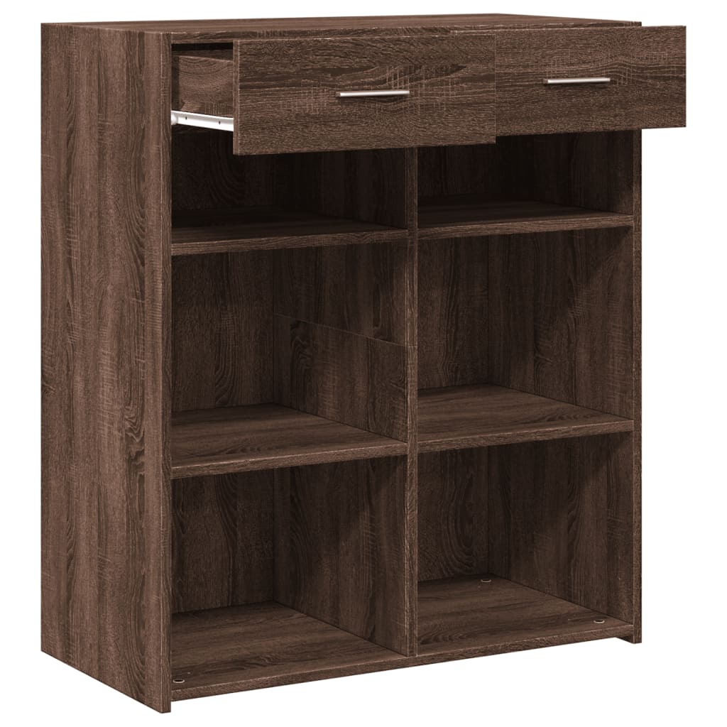 Komoda boja smeđeg hrasta 80x42,5x93 cm od konstruiranog drva