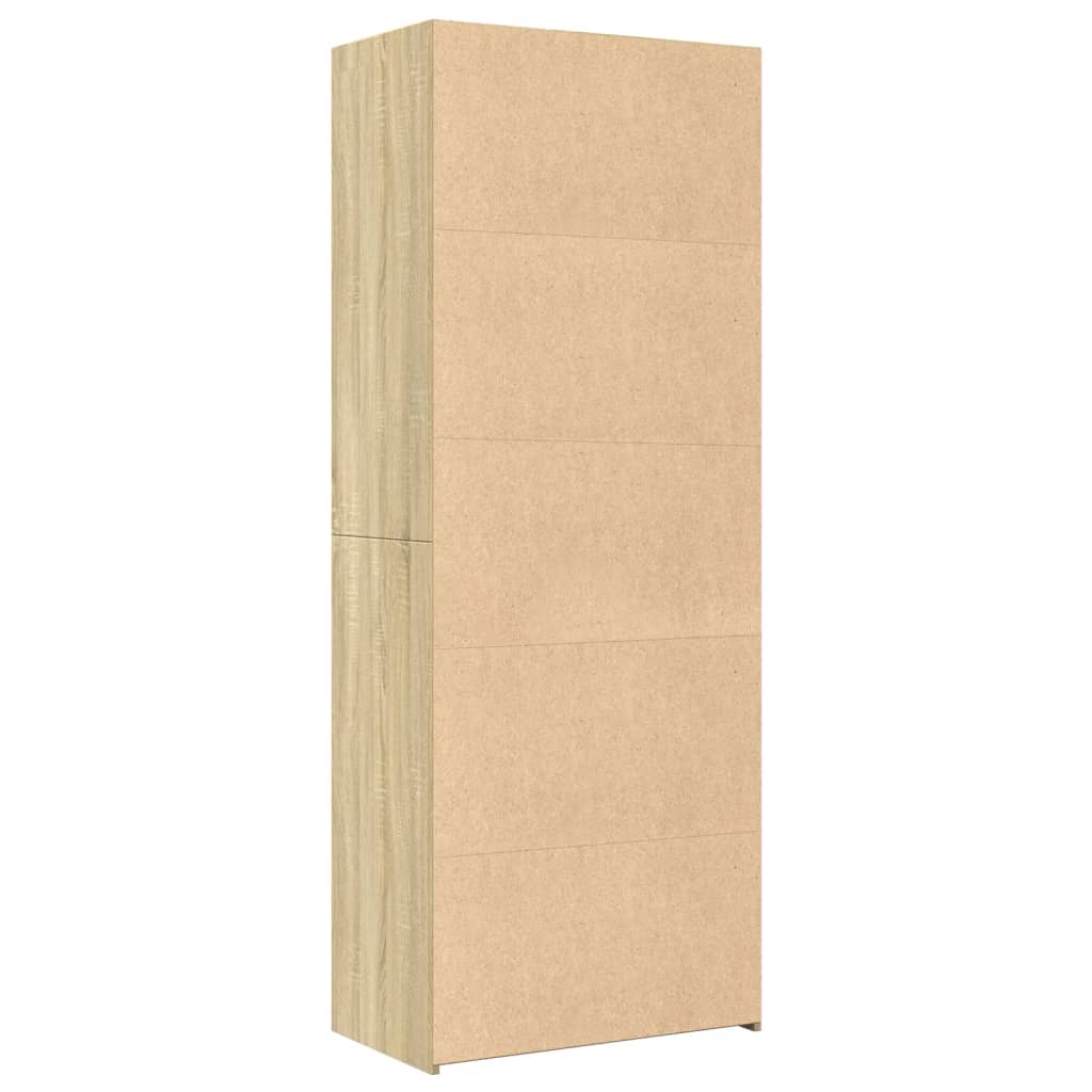 Visoka komoda hrasta sonome 70x41x185 cm od konstruiranog drva