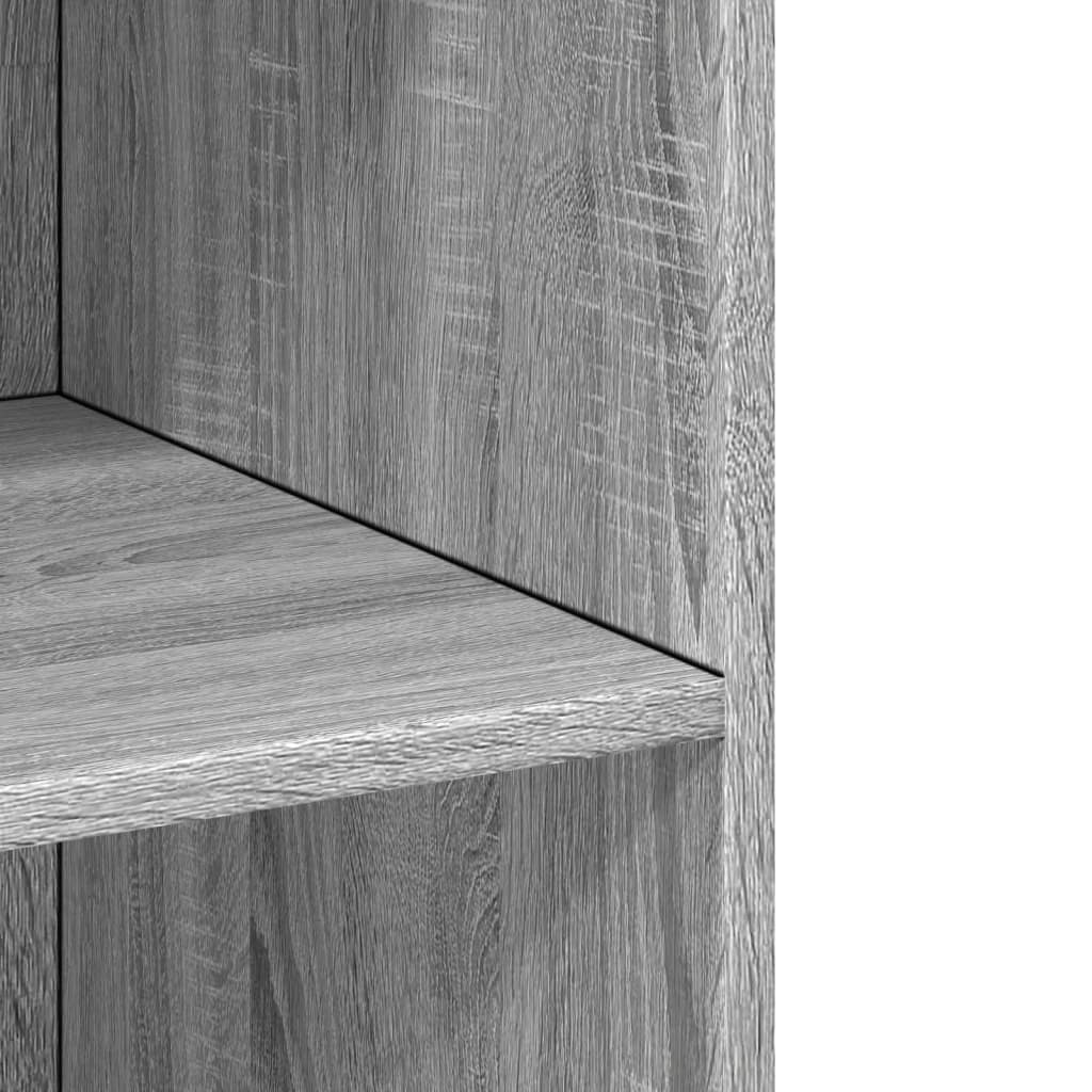 Visoka komoda siva sonome 70x41x185 cm od konstruiranog drva