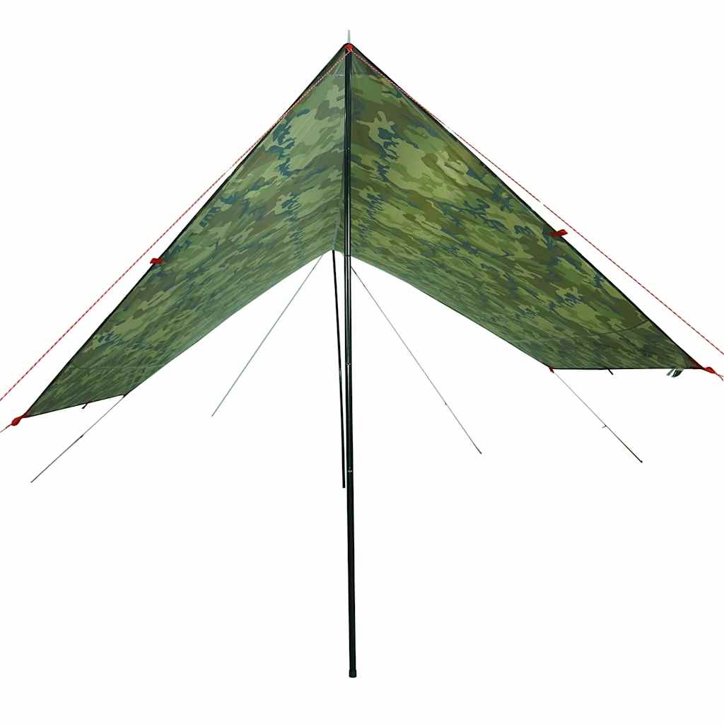 Cerada za kampiranje maskirna 462x306x211 cm vodootporna