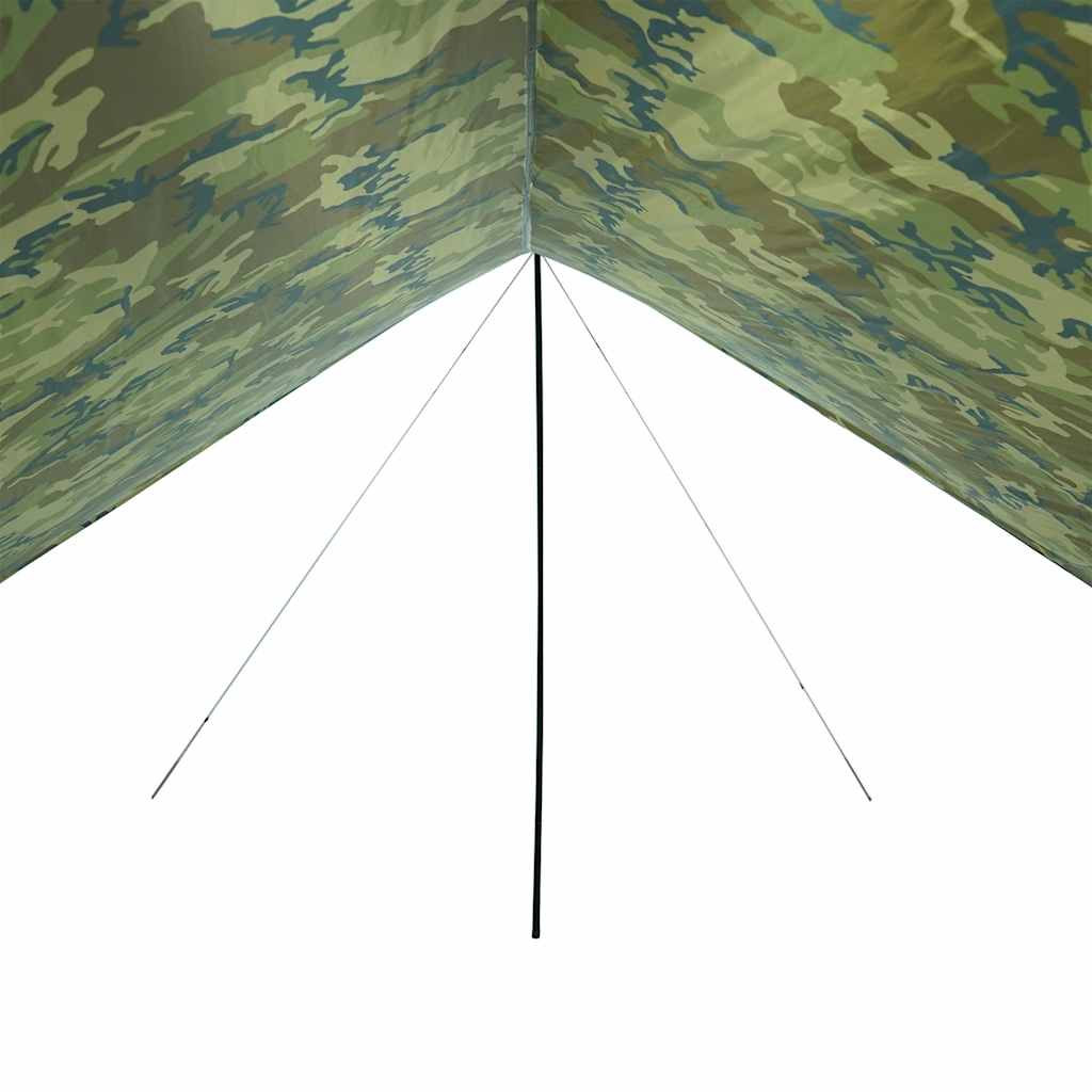 Cerada za kampiranje maskirna 462x306x211 cm vodootporna
