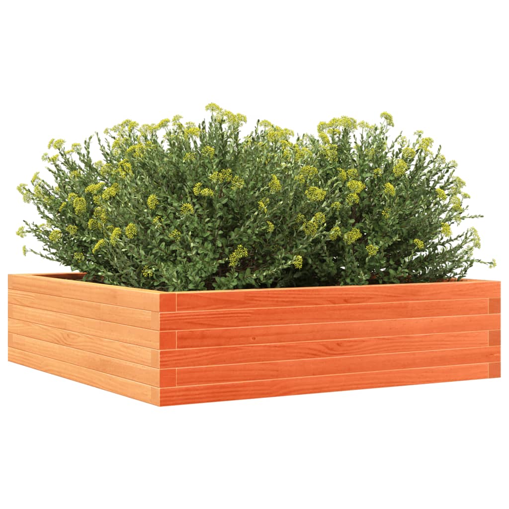 Vrtna sadilica voštano smeđe boje 90x90x23 cm od borovine
