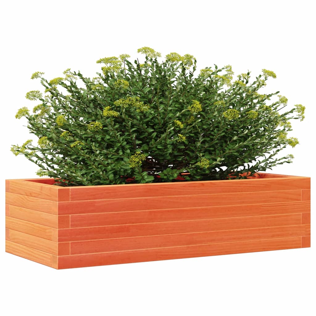 Vrtna sadilica voštano smeđa 90 x 40 x 23 cm masivna borovina