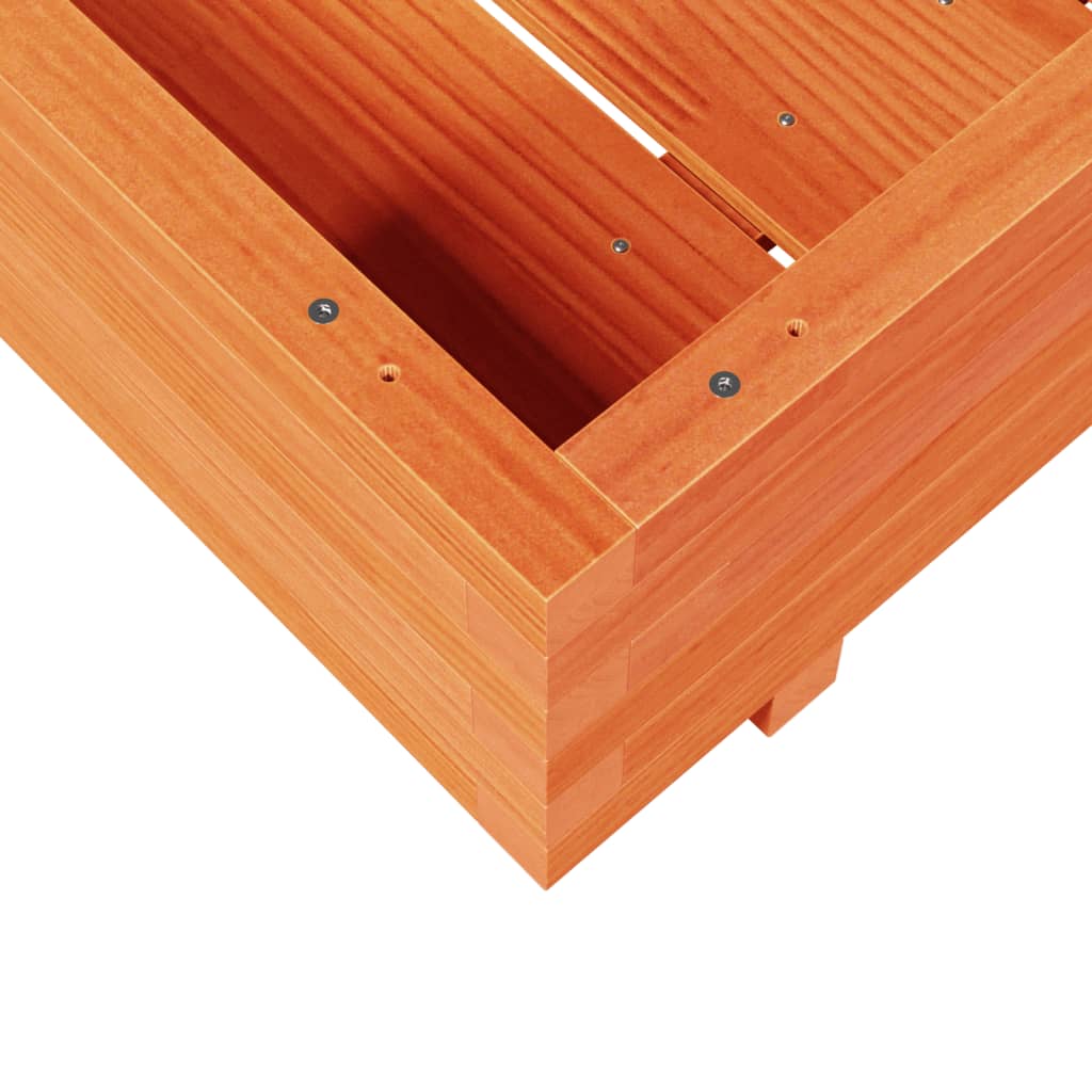Vrtna sadilica voštano smeđa 80 x 80 x 26,5 cm masivna borovina