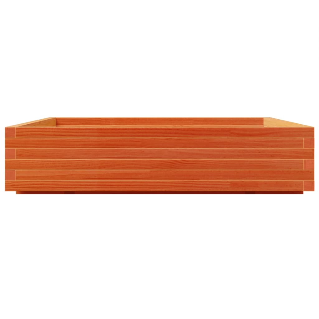 Vrtna sadilica voštano smeđa 110x110x26,5 cm masivna borovina