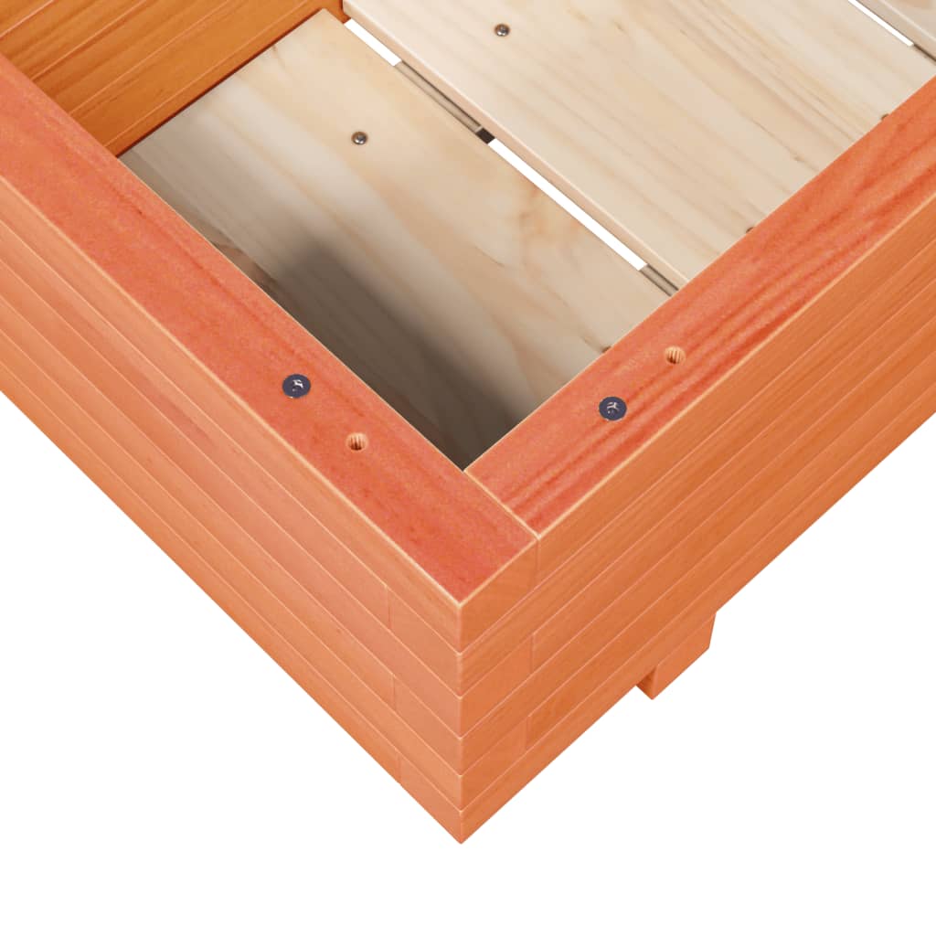 Vrtna sadilica voštano smeđa 70 x 40 x 26,5 cm masivna borovina