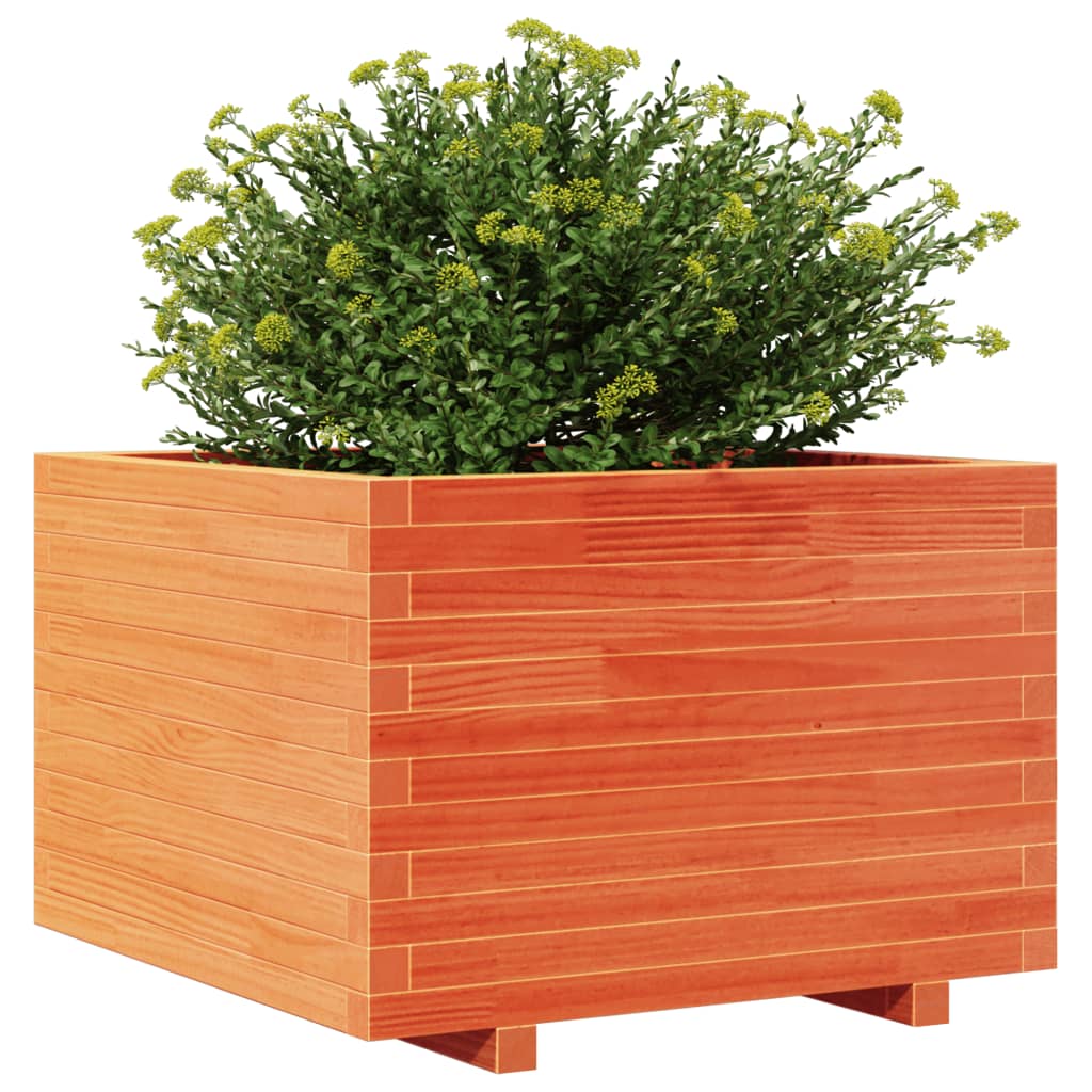 Vrtna sadilica voštano smeđe boje 70x70x49,5 cm od borovine