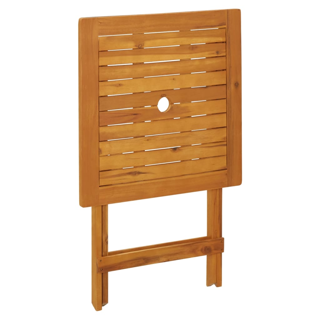 3-dijelni bistro set od tkanine i masivnog drva antracit