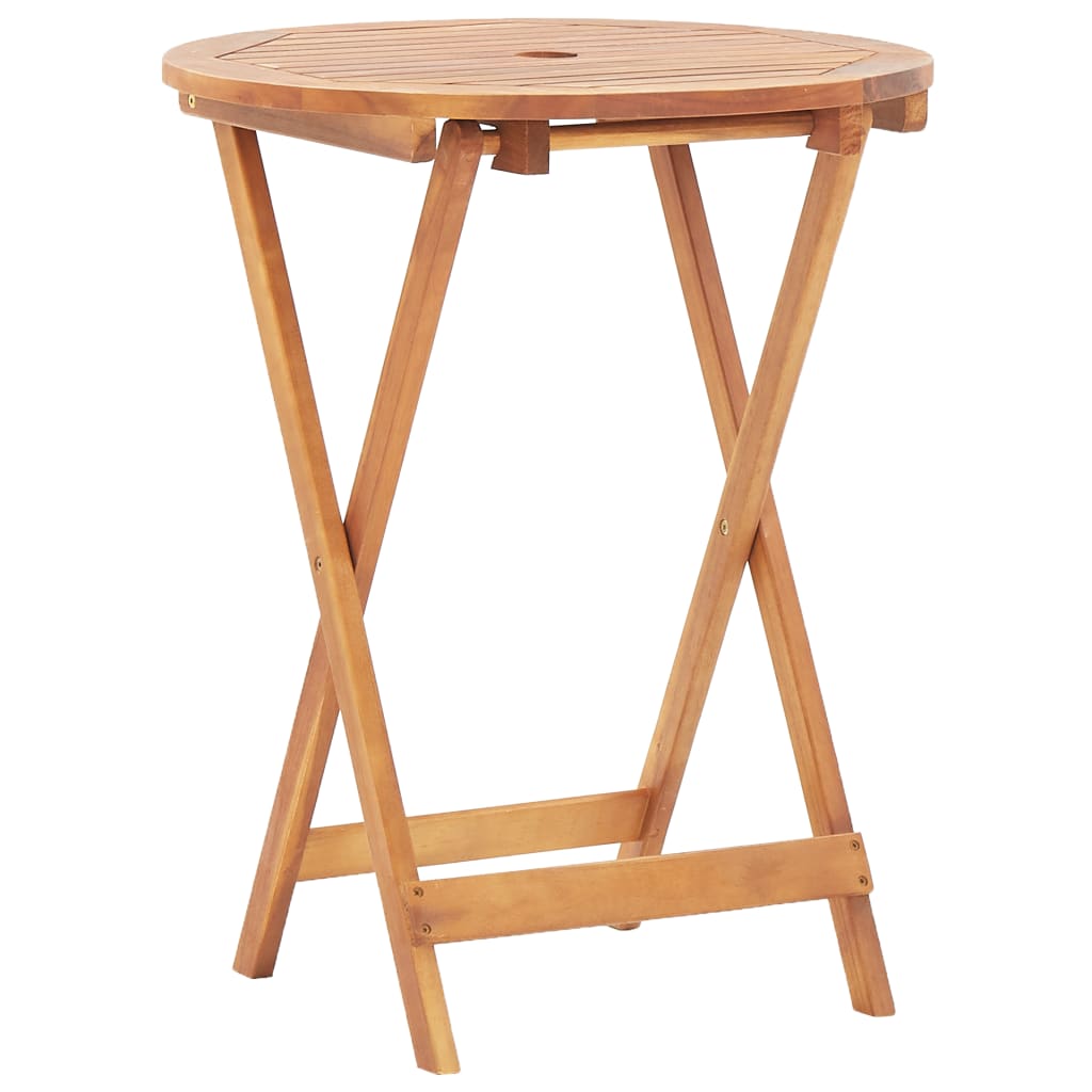 3-dijelni bistro set od tkanine i masivnog drva krem bež