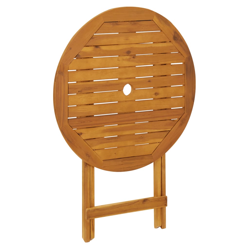 3-dijelni bistro set od tkanine i masivnog drva antracit