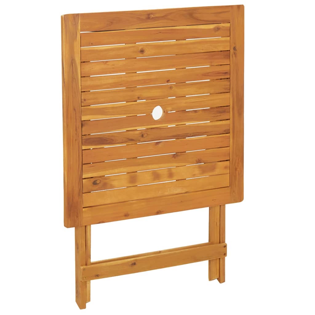 3-dijelni bistro set od polipropilen i masivnog drva crni