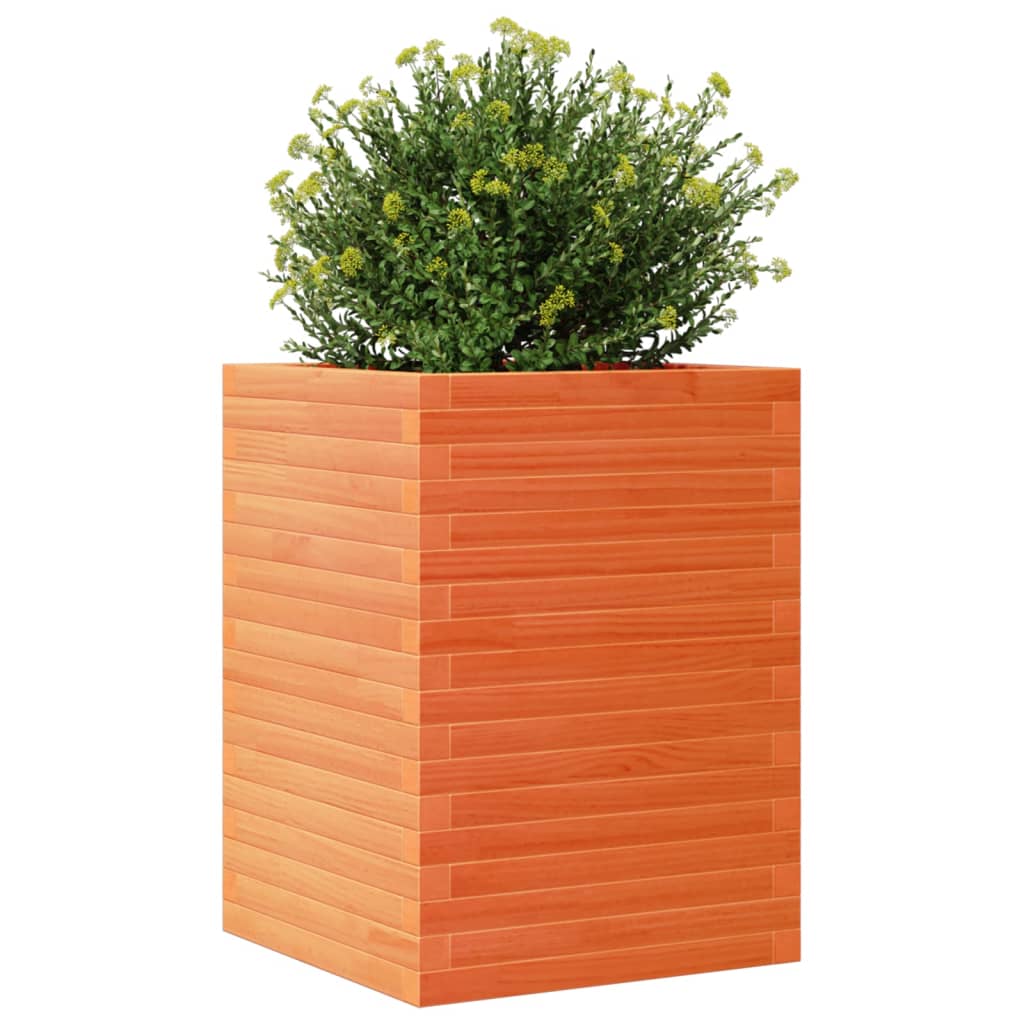 Vrtna sadilica voštano smeđe boje 50 x 50 x 68,5 cm od borovine