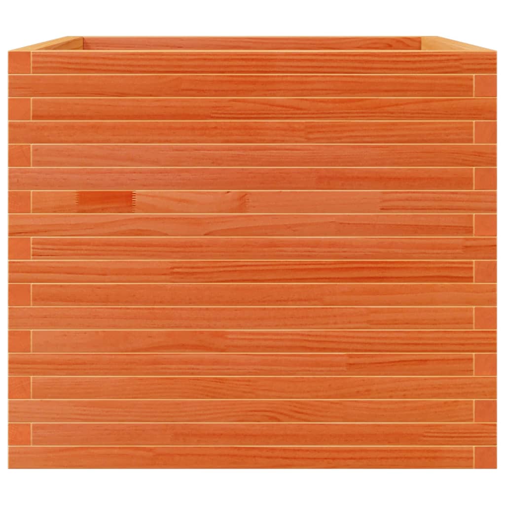 Vrtna sadilica voštano smeđe boje 80x80x68,5 cm od borovine