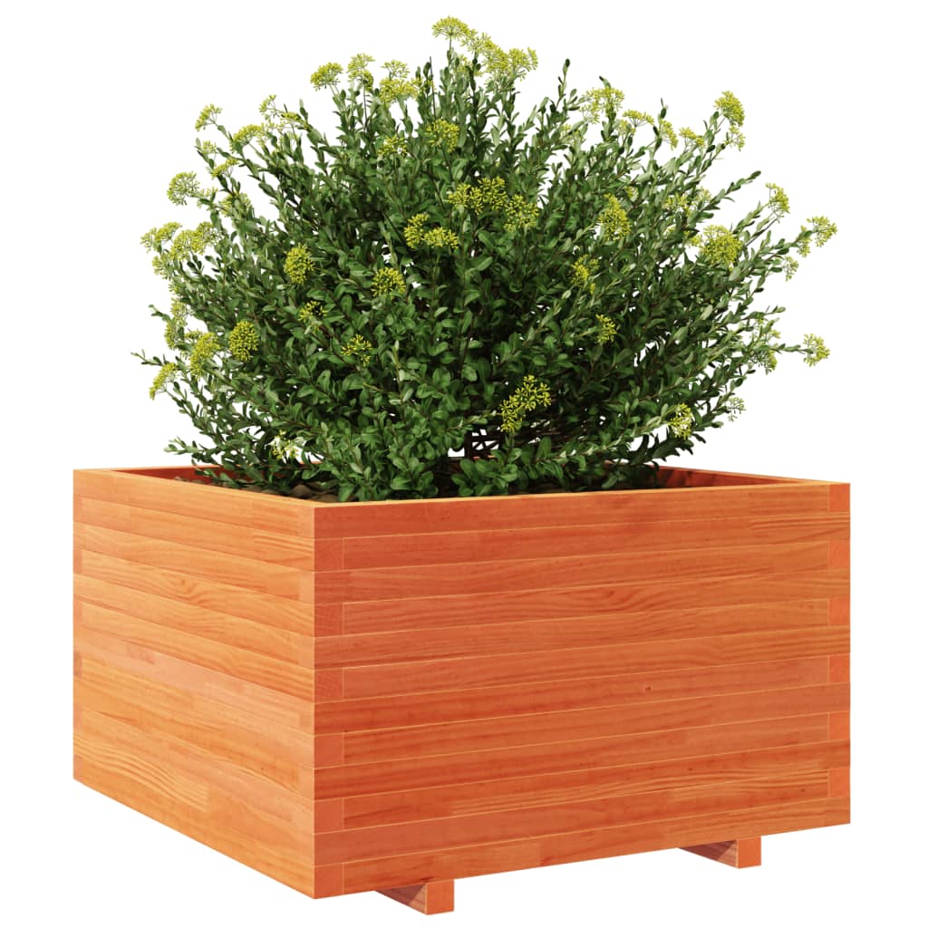 Vrtna sadilica voštano smeđe boje 80x80x49,5 cm od borovine