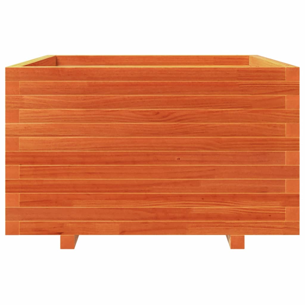 Vrtna sadilica voštano smeđe boje 80x80x49,5 cm od borovine