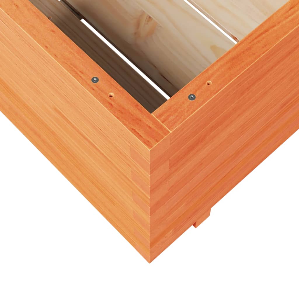 Vrtna sadilica voštano smeđe boje 80x80x49,5 cm od borovine