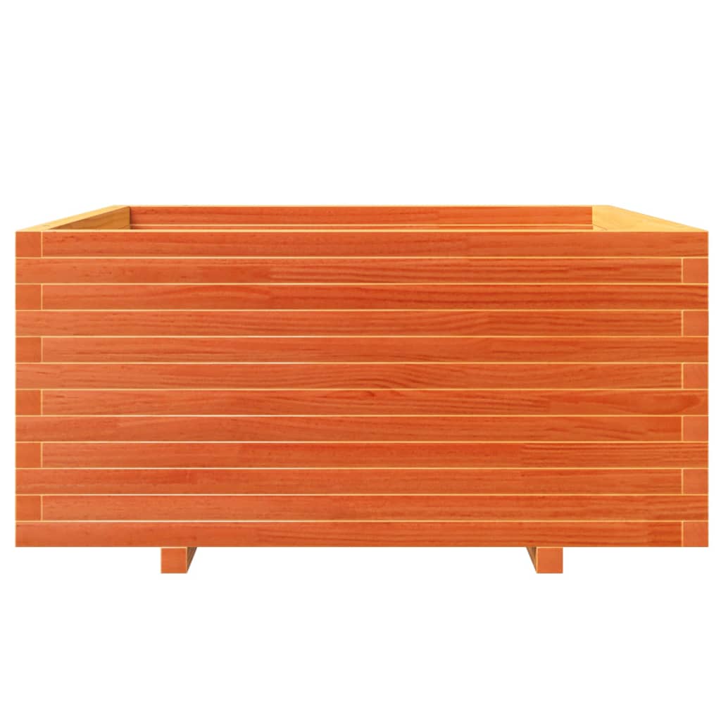 Vrtna sadilica voštano smeđe boje 100x100x49,5 cm od borovine