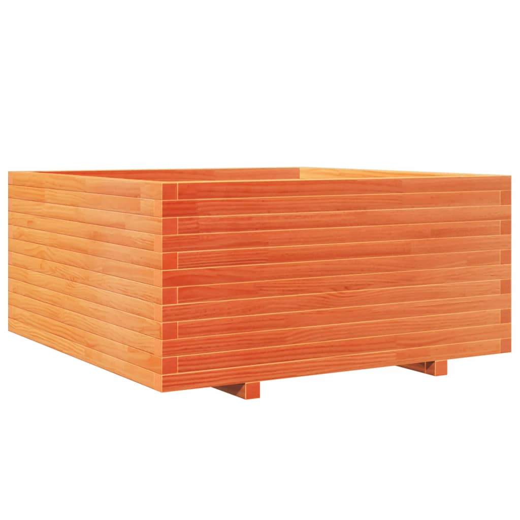 Vrtna sadilica voštano smeđe boje 100x100x49,5 cm od borovine