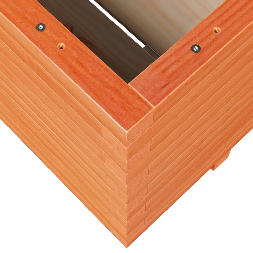 Vrtna sadilica voštano smeđe boje 100x100x49,5 cm od borovine