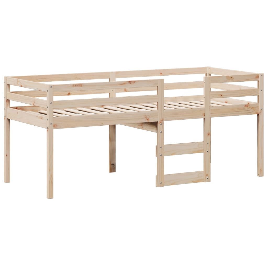 Visoki krevet s krovom 80 x 200 cm od masivne borovine