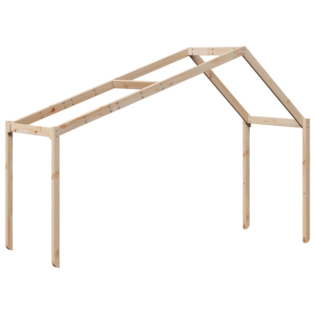 Visoki krevet s krovom 80 x 200 cm od masivne borovine