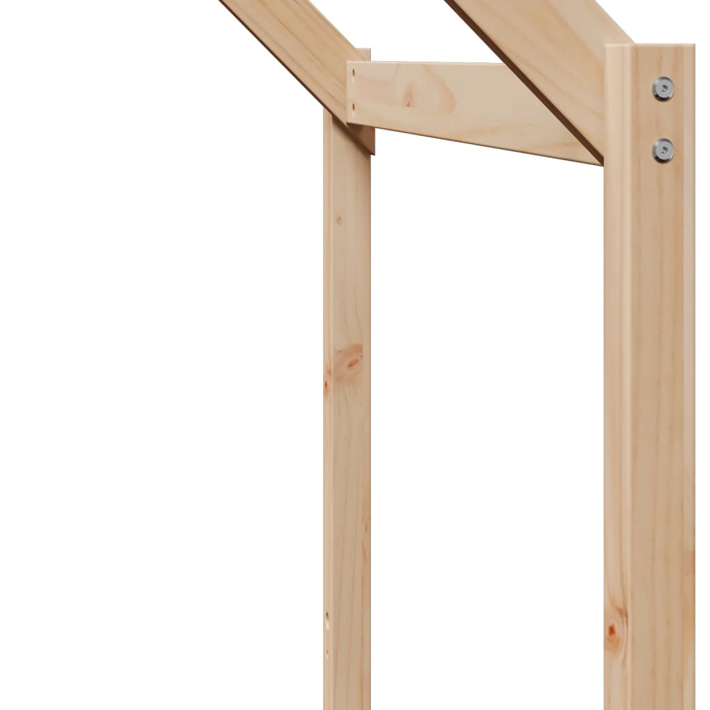 Visoki krevet s krovom 80 x 200 cm od masivne borovine