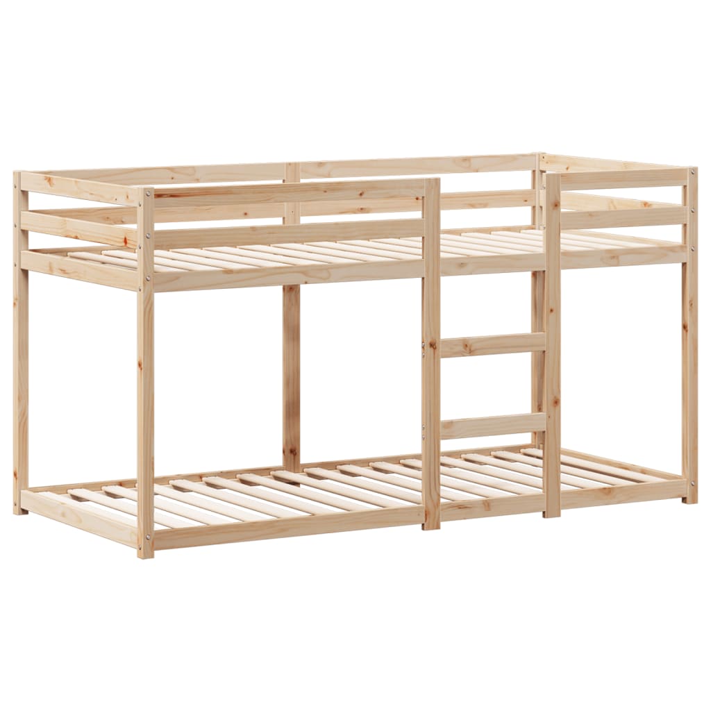 Krevet na kat s krovom 90 x 190 cm od masivne borovine