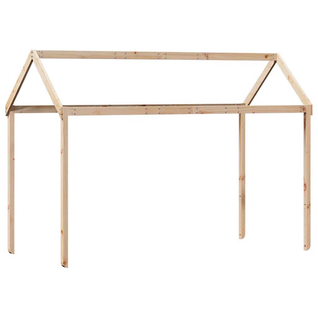 Visoki krevet s krovom 75 x 190 cm od masivne borovine