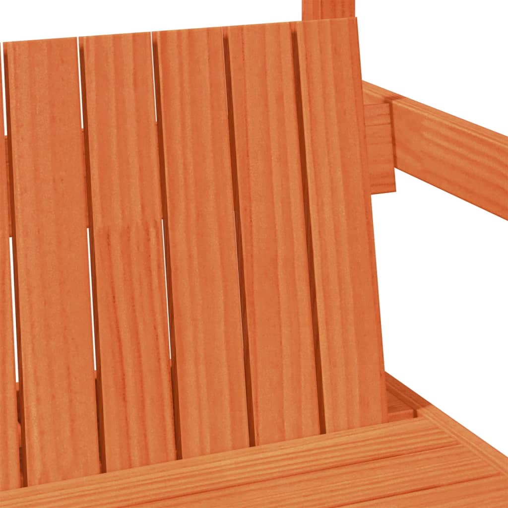 Set kreveta i klupe s krovom voštano smeđi 100x200 cm borovina