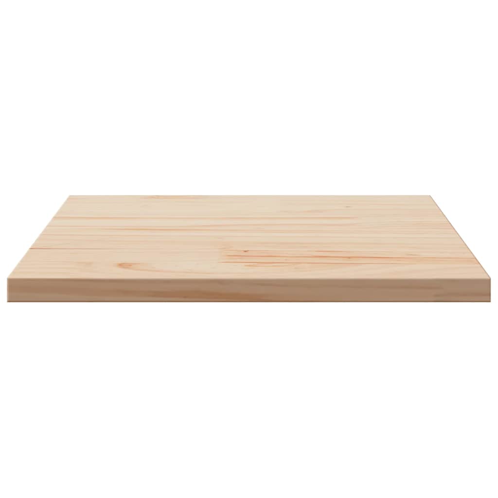 Ploča za stol 50 x 50 x 1,7 cm četvrtasta od masivne borovine