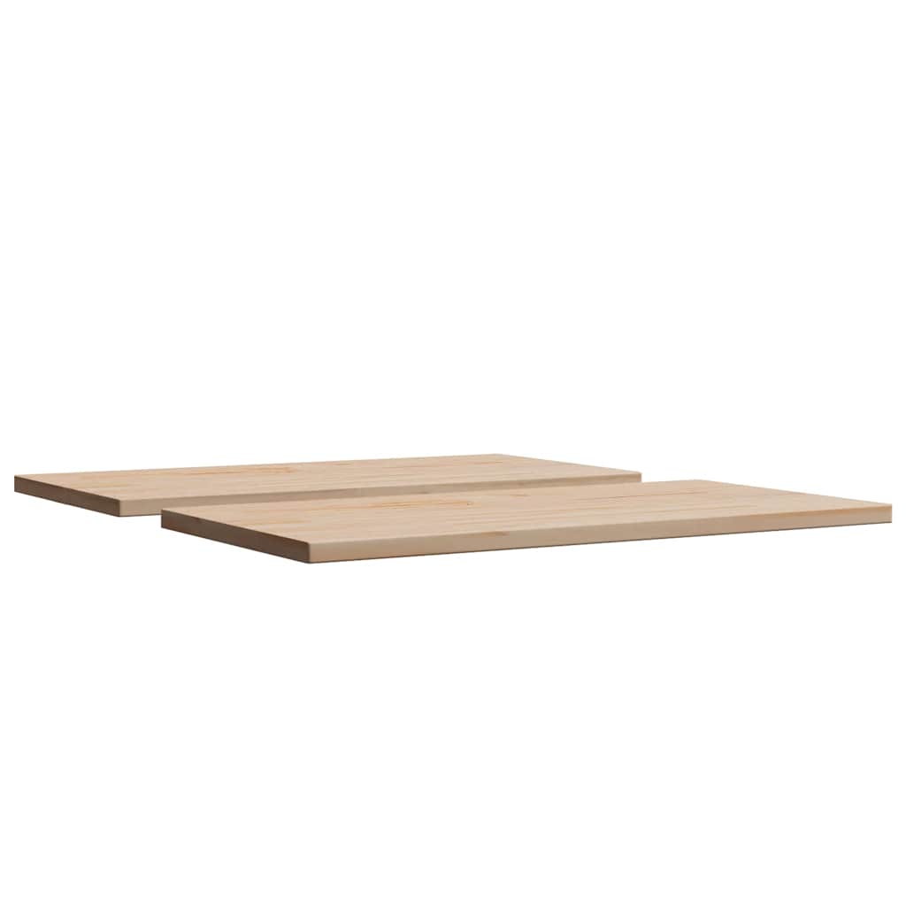 Stolne ploče 2 kom 60x30x1,7 cm od masivne borovine pravokutne