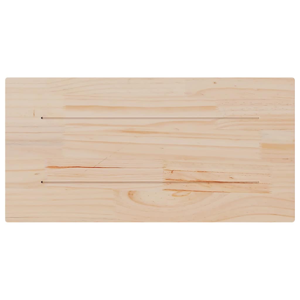 Stolne ploče 2 kom 90x45x2,5 cm od masivne borovine pravokutne