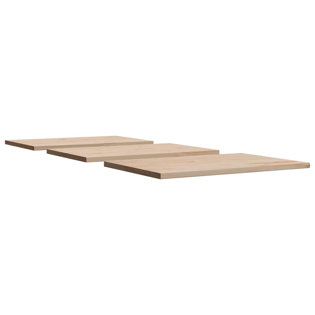 Stolne ploče 3 kom 80x47x2,5 cm od masivne borovine pravokutne