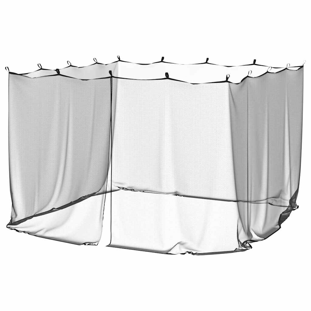 Mreža protiv komaraca za vanjsku upotrebu 220 mreža crna 300x300x200 cm