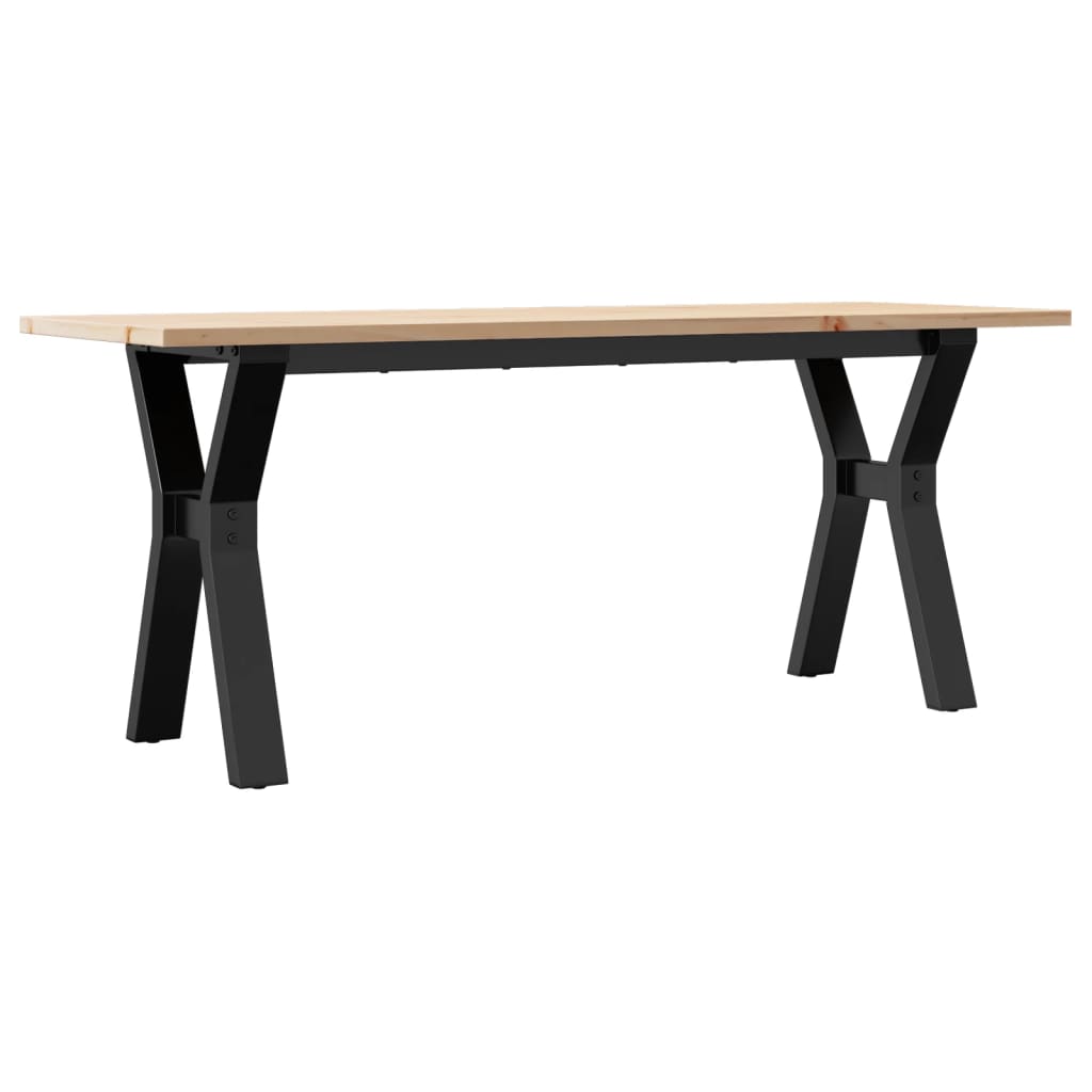 Stolić za kavu Y-oblika 110x40x45cm borovina i čelik