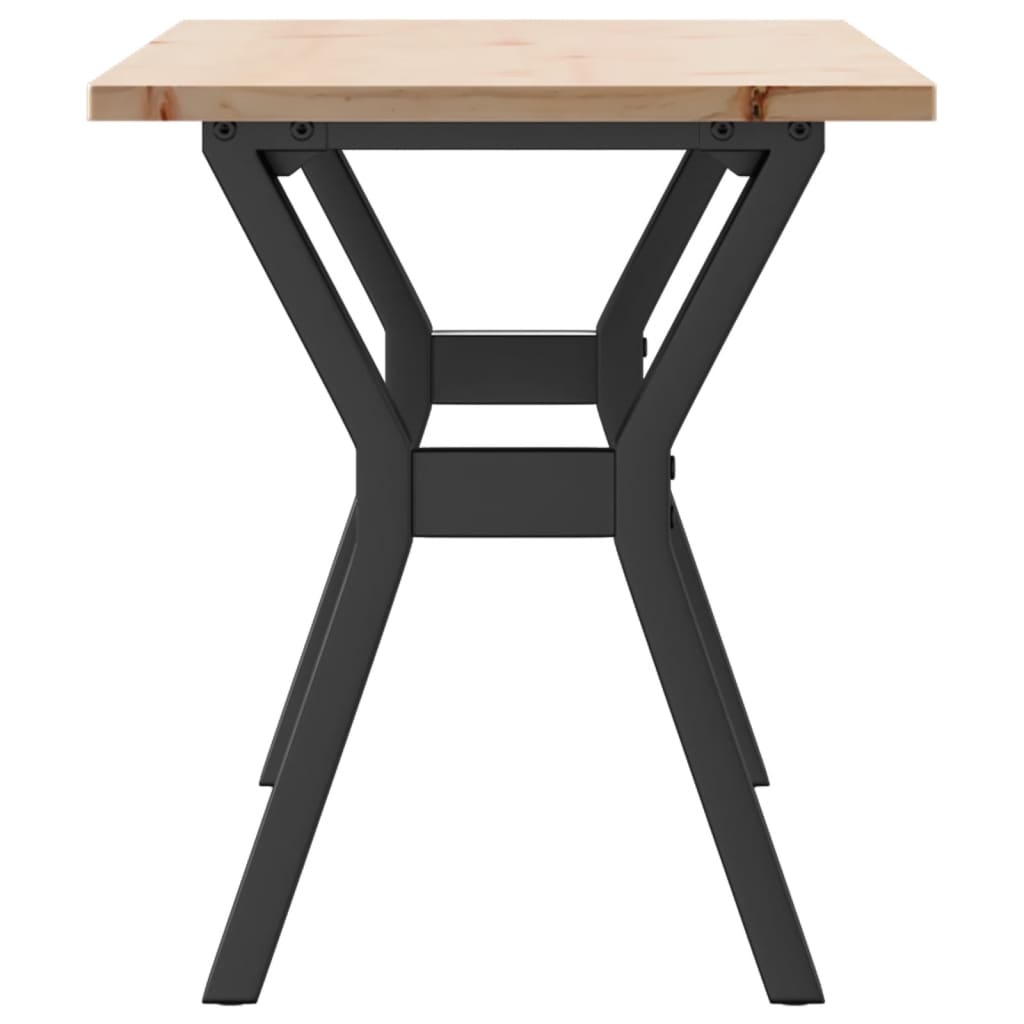 Stolić za kavu Y-oblika 110x40x45cm borovina i čelik