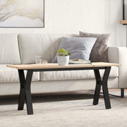 Stolić za kavu Y-oblika 110x40x45cm borovina i čelik