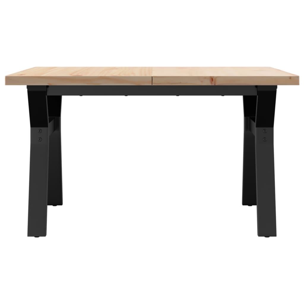 Stolić za kavu Y-oblika 80x80x45,5 cm od borovine i čelik