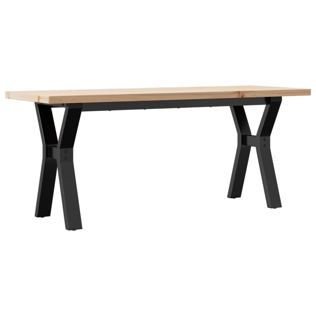 Stolić za kavu Y-oblika 110x40x45,5 cm od borovine i čelik