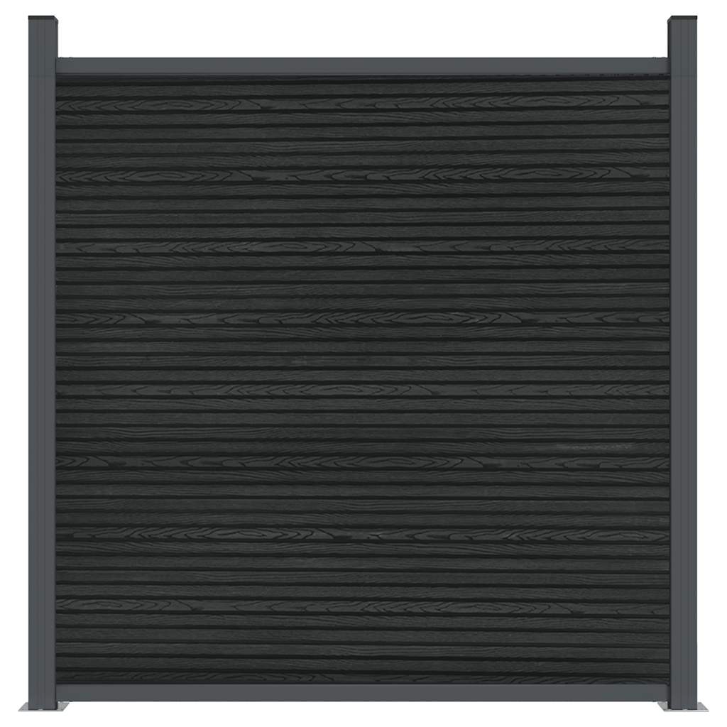 Panel za ogradu sivi 1391 x 186 cm WPC