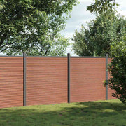 Panel za ogradu smeđi 353 x 186 cm WPC