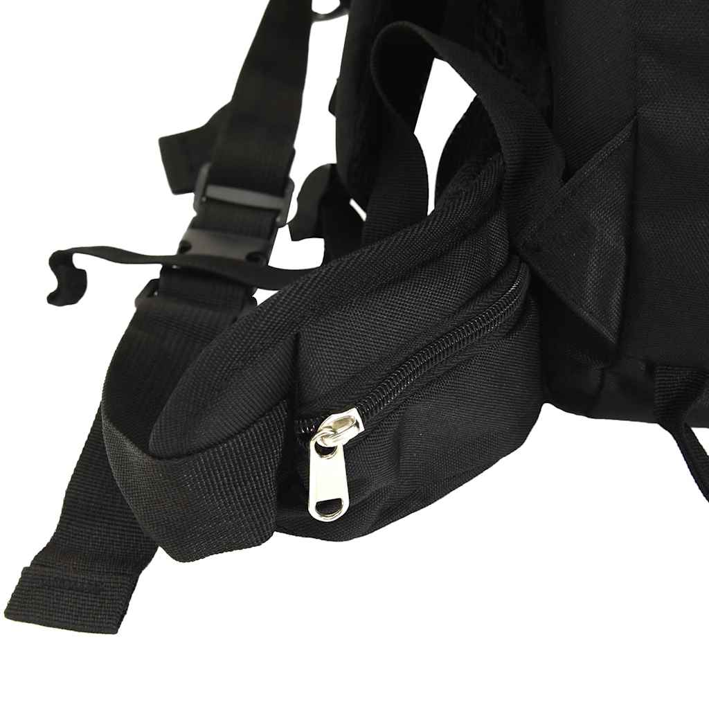 Ruksak za planinarenje crni 60 L od tkanine Oxford