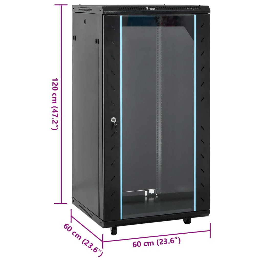 22U mrežni ormar s okretnim nogama 19" IP20 60x60x120 cm