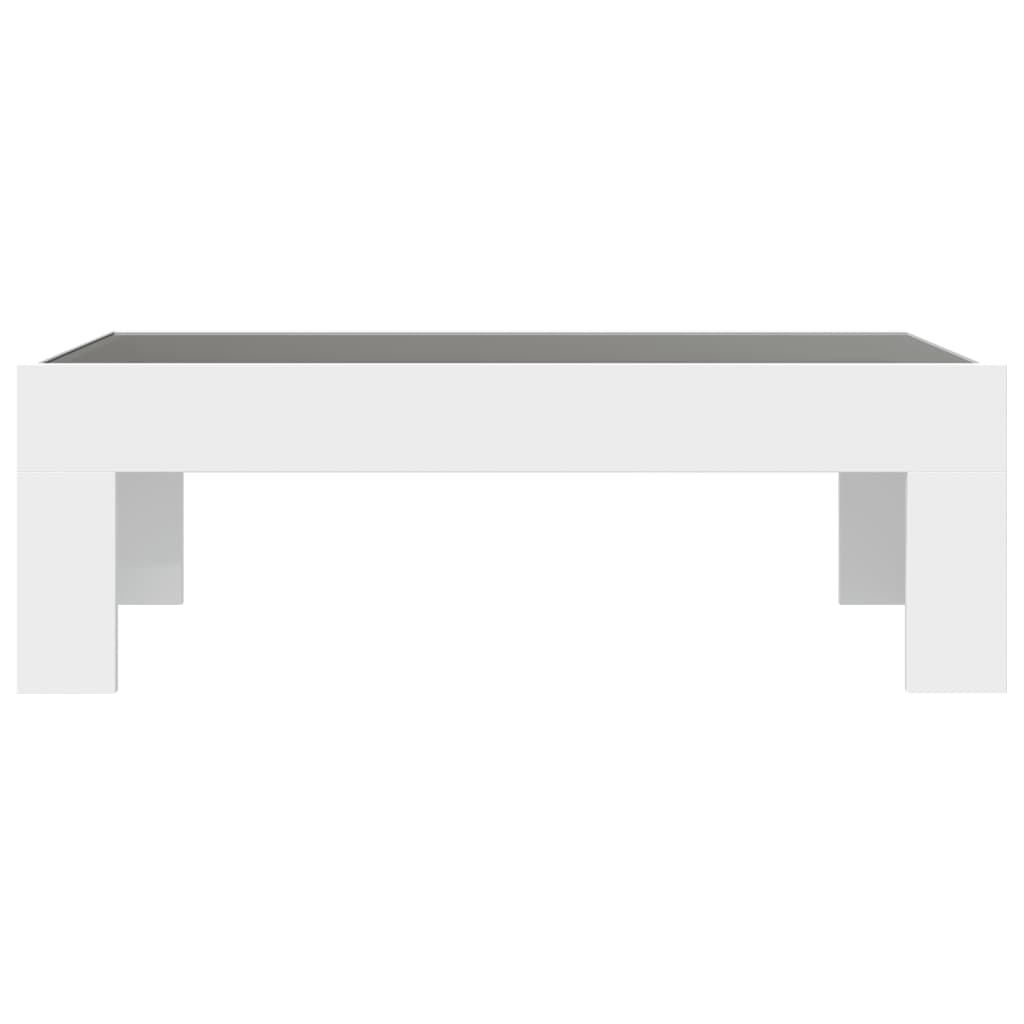 Stolić s beskonačnim LED svjetlima bijeli 90x50x30 cm